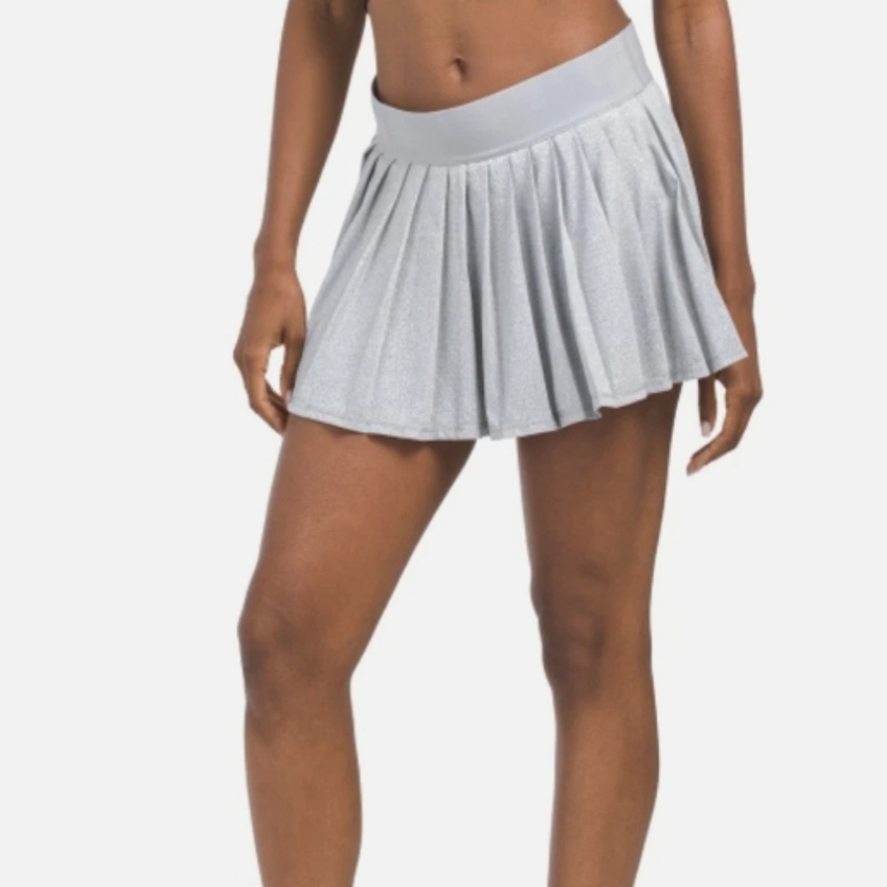 Kyodan Gray & White Tennis Skirt